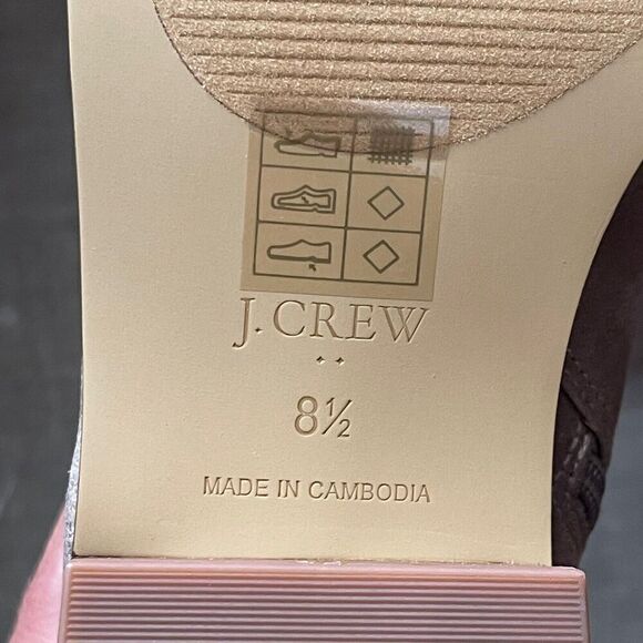 J.CREW Sueded Flat Ankle Boots Size 8.5 Grey NIB Fall Modern Preppy - Picture 9 of 12
